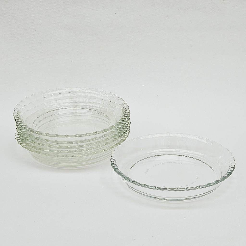 PLS035 PYREX IWAKI จานแก้วทรงกลมใส่อาหาร อบขนม