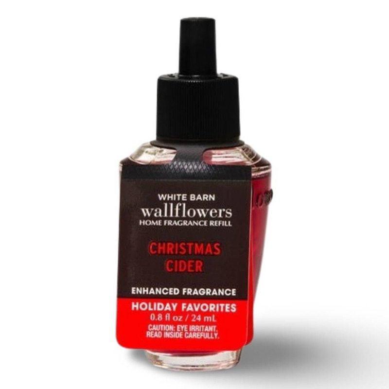 Bath&amp;BodyWorks ช๊อปไทย Christmas cider Wallflowers Fragrance Refill24 mL The รีฟิลน้ำหอมปลั๊กกลิ่นไซเดอร์คริสต์มาส
