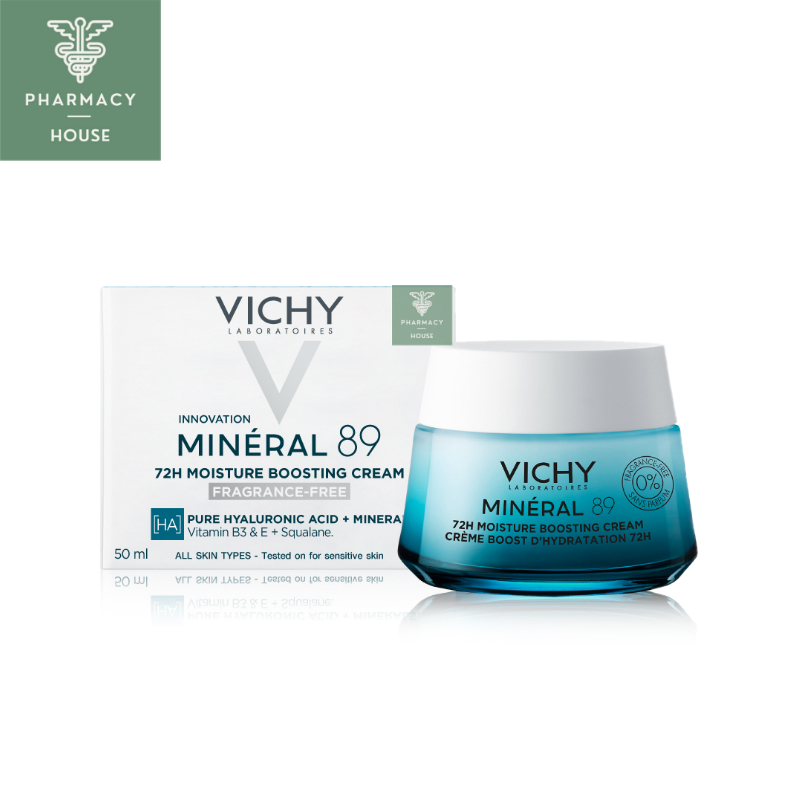 Vichy Mineral89 72Hr Moisture Boosting Cream - Fragrance Free 50 ml.