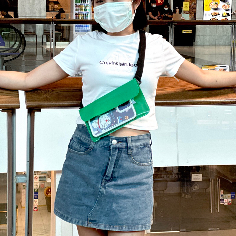 พร้อมส่ง🔥กระเป๋ากันน้ำคาดอก ซองใส่โทรศัพท์กันน้ำ  ซองพลาสติกกันน้ำ แบบคาดอก คาดเอว - รูปที่ 7