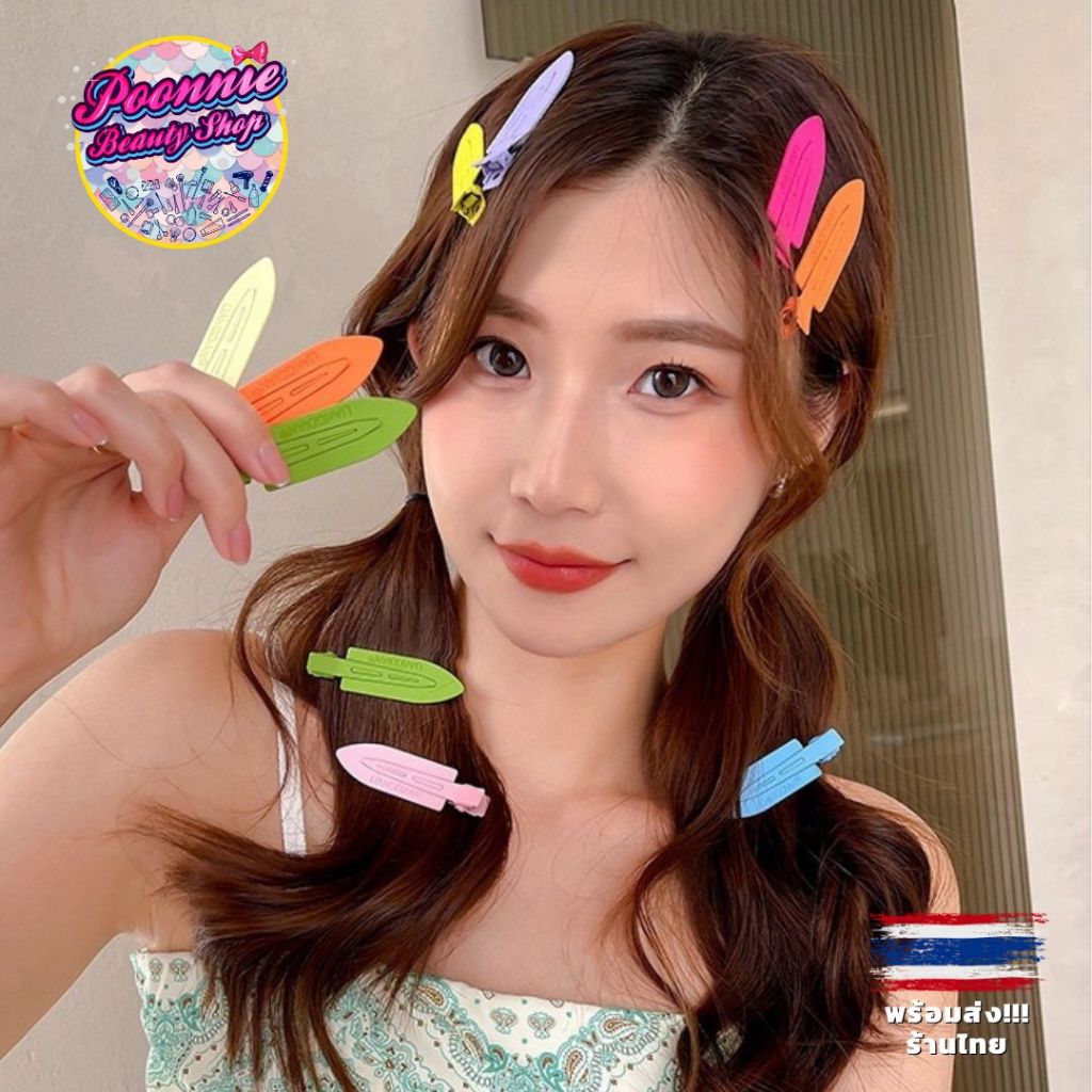 🚛พร้อมส่ง🚛 กิ๊บDIY กิ๊บแต่งหน้าไม่ทิ้งรอย (1ชิ้น) อะคริลิก กลิตเตอร์ ลายหินอ่อน สไตล์เกาหลี ไม่กินผม 🍒💎🔮✨