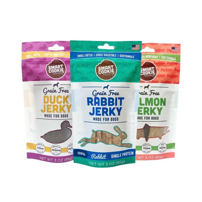 ขนมสุนัข Smart Cookie Barkery - Jerky Treats ขนาด 85g.