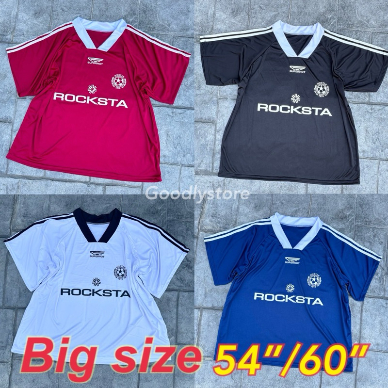 เสื้อกีฬา ROCKSTA ไซส์ใหญ่ อก54“ และ 60” เสื้อคอวี