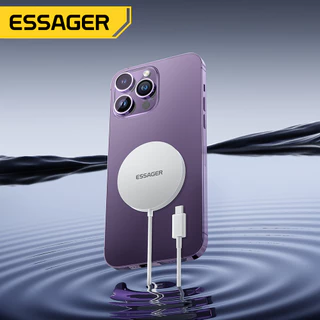 ESSAGER 15W ชาร์จไร้สายเร็ว สำหรับ for iP 14/13/12 Pro Max ที่รองรับ Qi ระบบ