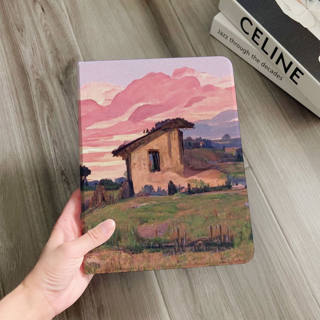 🔥จัดส่งภายใน24ชั่วโมง🔥เคสiPad Pro13 gen11 Air5/4 gen8 Air7 Pink Clouds 10.2 Case iPad Air7 13 mini7