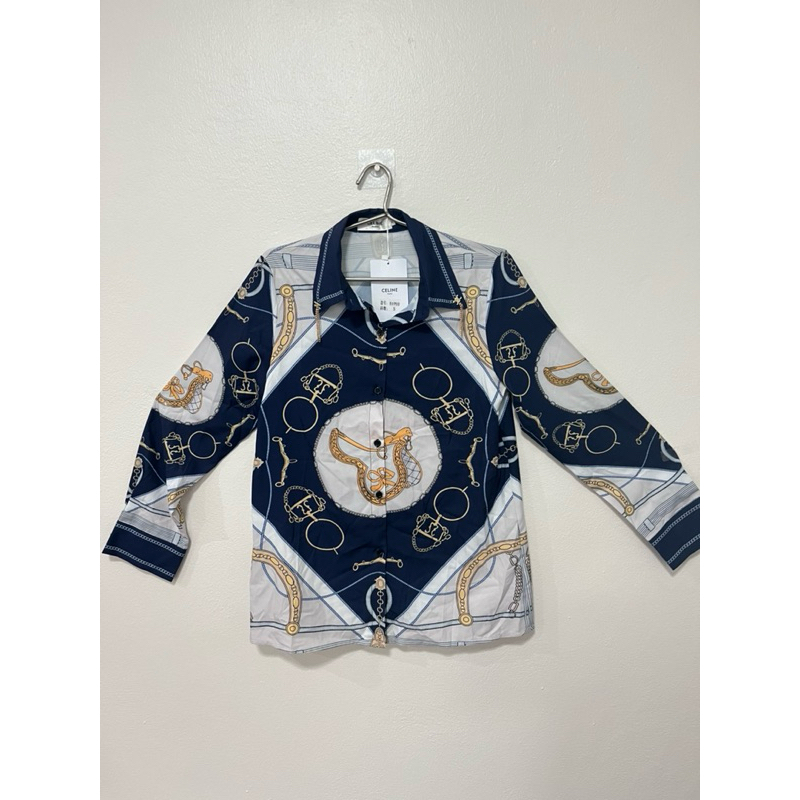 A46เสื้อเชิตแขนยาวผ้าพริ้ว
