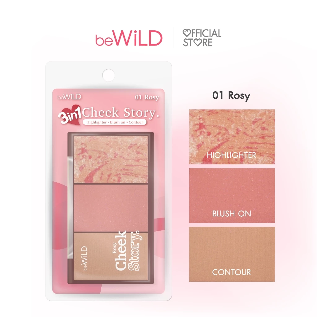 beWiLD Cheek Story 3IN1 Blush Palette