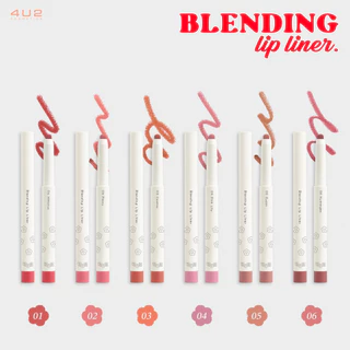 (1แถม1 กด 2 ชิ้นรับโปร) ลิปไลน์เนอร์ 4U2 BLENDING LIP LINER - ลิปไลน์เนอร์ ดินสอเขียนขอบปาก ติดทน กลบสีปาก ลิป เขียนขอบป