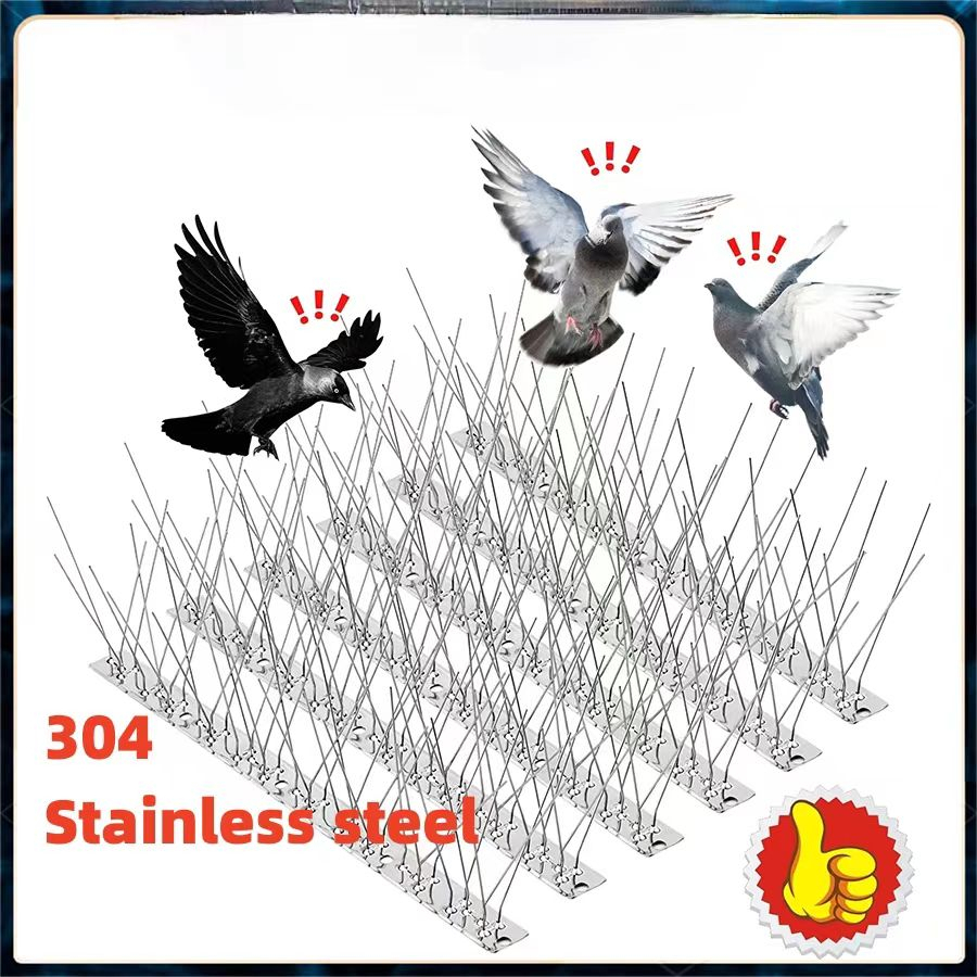🔥Bird Spikes🔥กันนกเกาะ อุปกรณ์ไล่นกทำรัง ทนทาน Bird Spikes หนามไล่นก ไล่นกพิราบ ที่ดักนก กันนกพิราบ Bird Repellent Mat