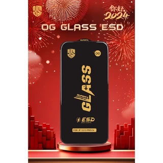 ฟิล์มกระจก เต็มจอ OG GLASS ESD ภาพชัด คุณภาพดี ติดเองได้ 1กล่อง 10แผ่น IPHOINE 16 PRO MAX