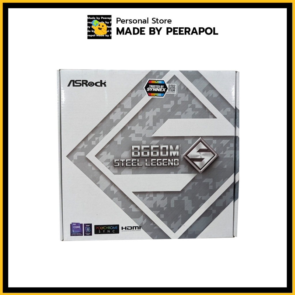 ASROCK B660M STEEL LEGEND (DDR4) (SOCKET LGA 1700) - (มือสอง)