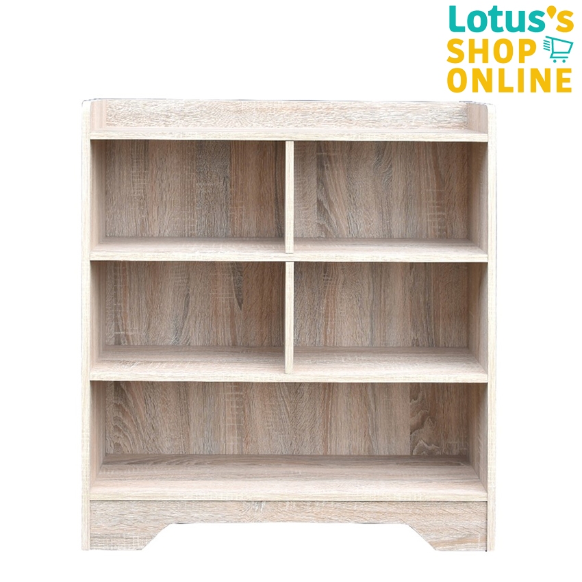 โลตัส ชั้นวางอเนกประสงค์ 5 ช่อง ขนาด 80X24X90 ซม. สีโซลิค LOTUS'S MULTI-PURPOSE 5SLOT SHELF SOLID 80X24X90 CM.