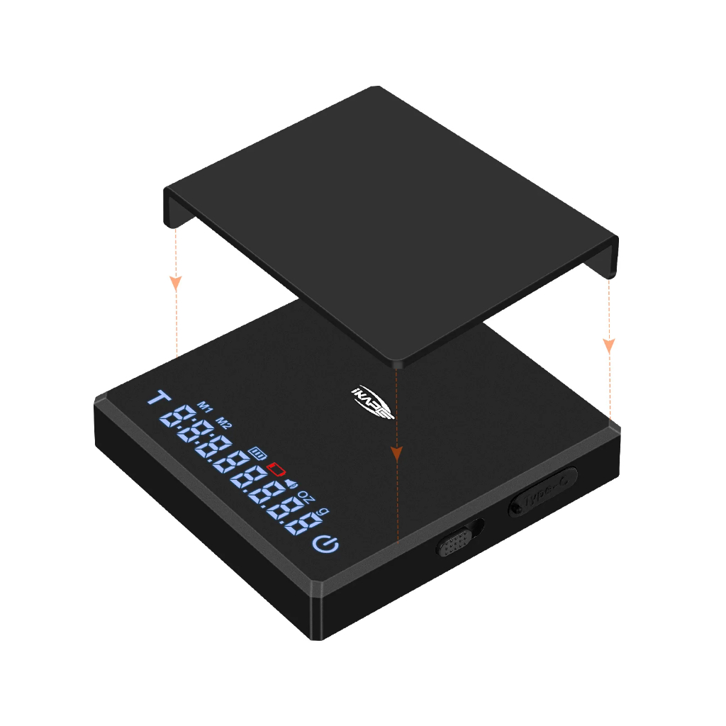 IKAPE V1 Coffee Scale-Mini เครื่องชั่งดิจิตอลมินิ V1 สีดำและสีขาว