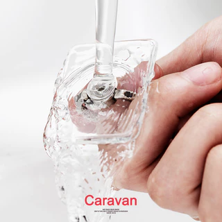 0# Caravan Crew Phone Ring แหวนยึดโทรศัพท์ แหวนติดมือถือ กันตก (สีใส)