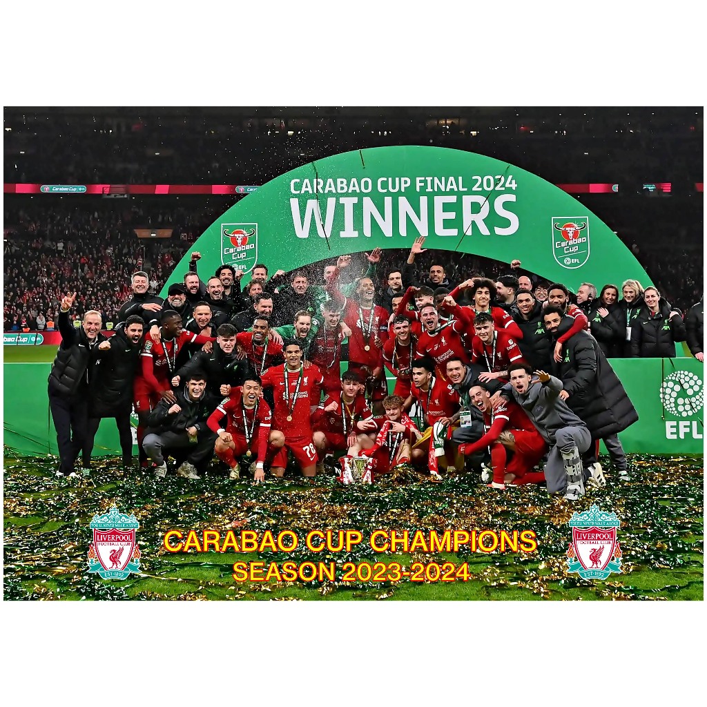 โปสเตอร์ หงส์แดง ลิเวอร์พูล Liverpool Champions 2022 ขนาด A3