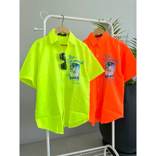 เสื้อเชิ้ตนีออนสะท้อนแสง