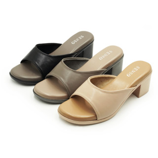 SENSO รองเท้าส้นพียู แบบสวมพื้นนุ่ม (PU HEEL) J65000