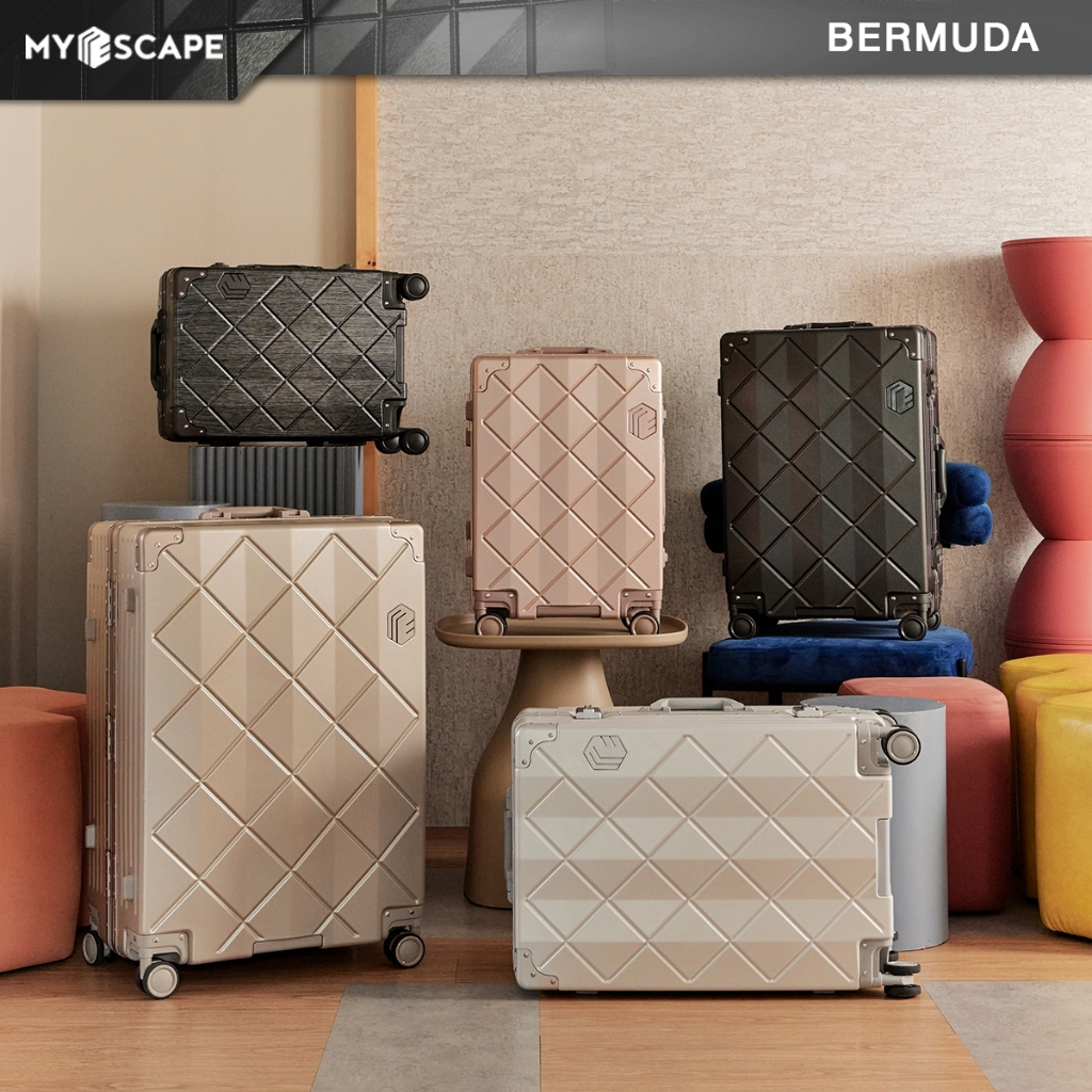 กระเป๋าเดินทางล้อลาก โครงอลูมิเนียม MY ESCAPE Bags & Luggage รุ่น Bermuda (แถมถุงคลุมPVC+ Powerbank)