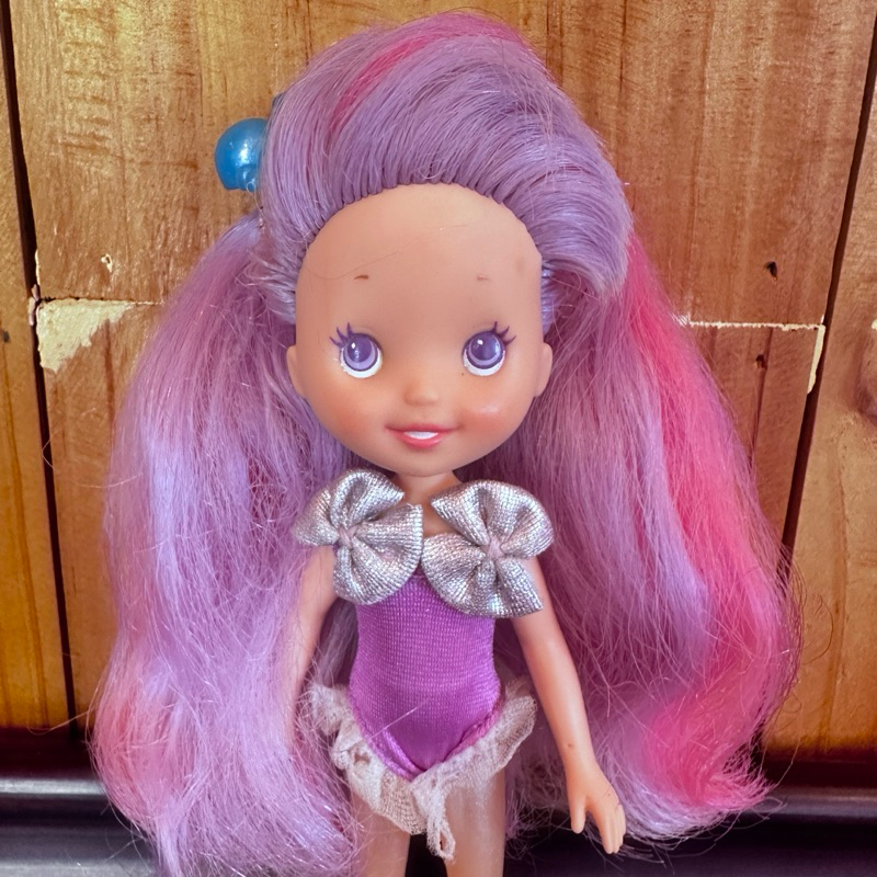Vintage 1987 Kenner Bubble Belles Pearl Doll Rare Kenner Purple Hair Collectible