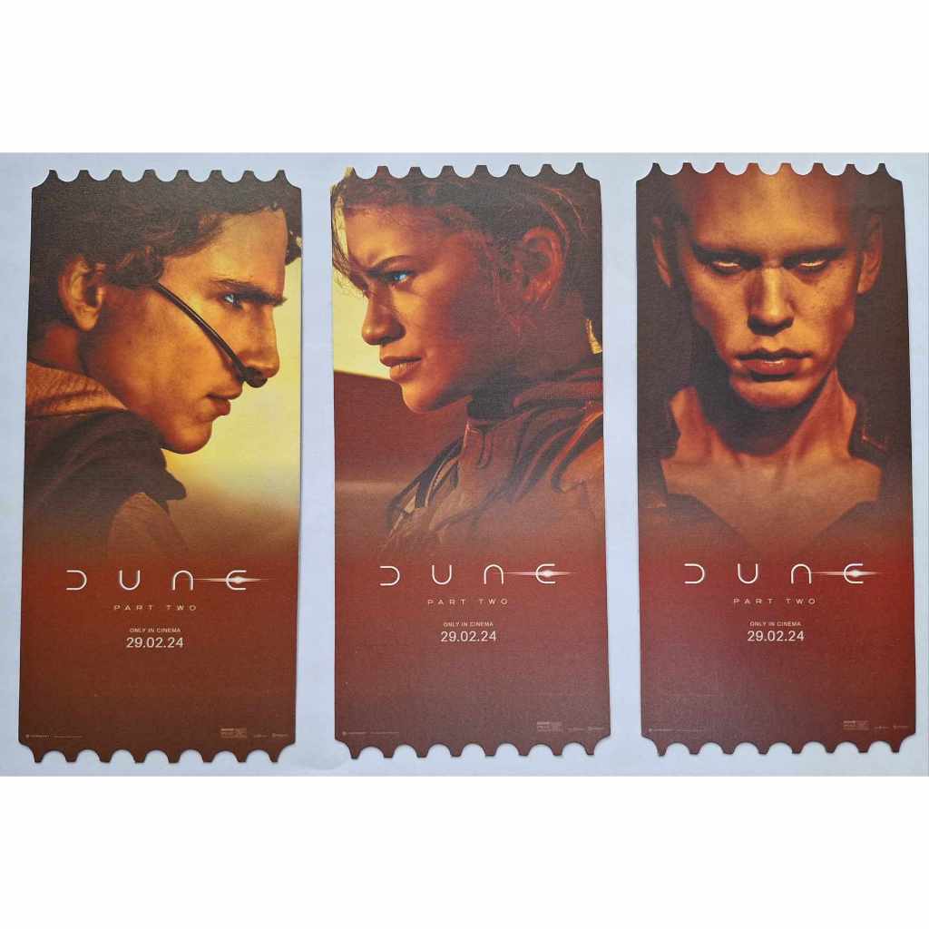 CollectibleTicket การ์ดวิบวับSF จากหนังดูน ภาค2 DUNE Part2 มี3ลาย