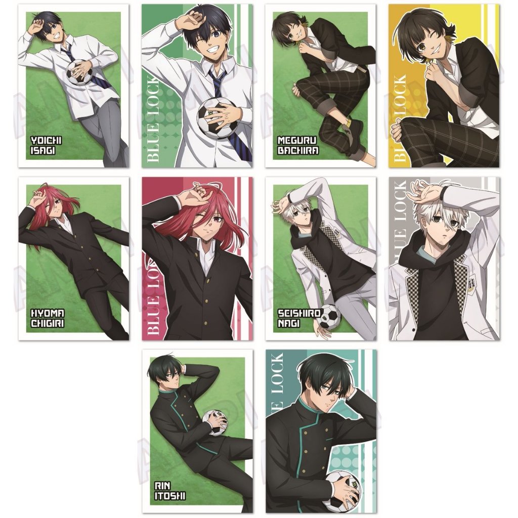 Blue Lock Post Card Set Lie Down Ver.