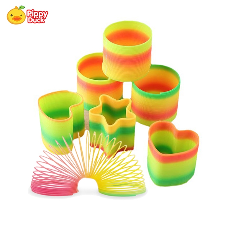 ของเล่นสปริง Rainbow Spring สกายฮูป ของเล่น วงกลมสายรุ้ง วงกลม ขดลวดสปริง ของเล่นคลายเครียด เล่นได้ทั้งเด็กและผู้ใหญ่