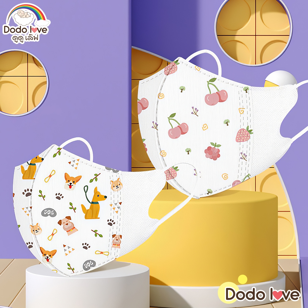 AroundBaby แมสเด็ก ผ้าปิดจมูกเด็ก หน้ากากเด็ก ลายการ์ตูนน่ารักๆ 10 ชิ้น/แพ็ค คละลาย