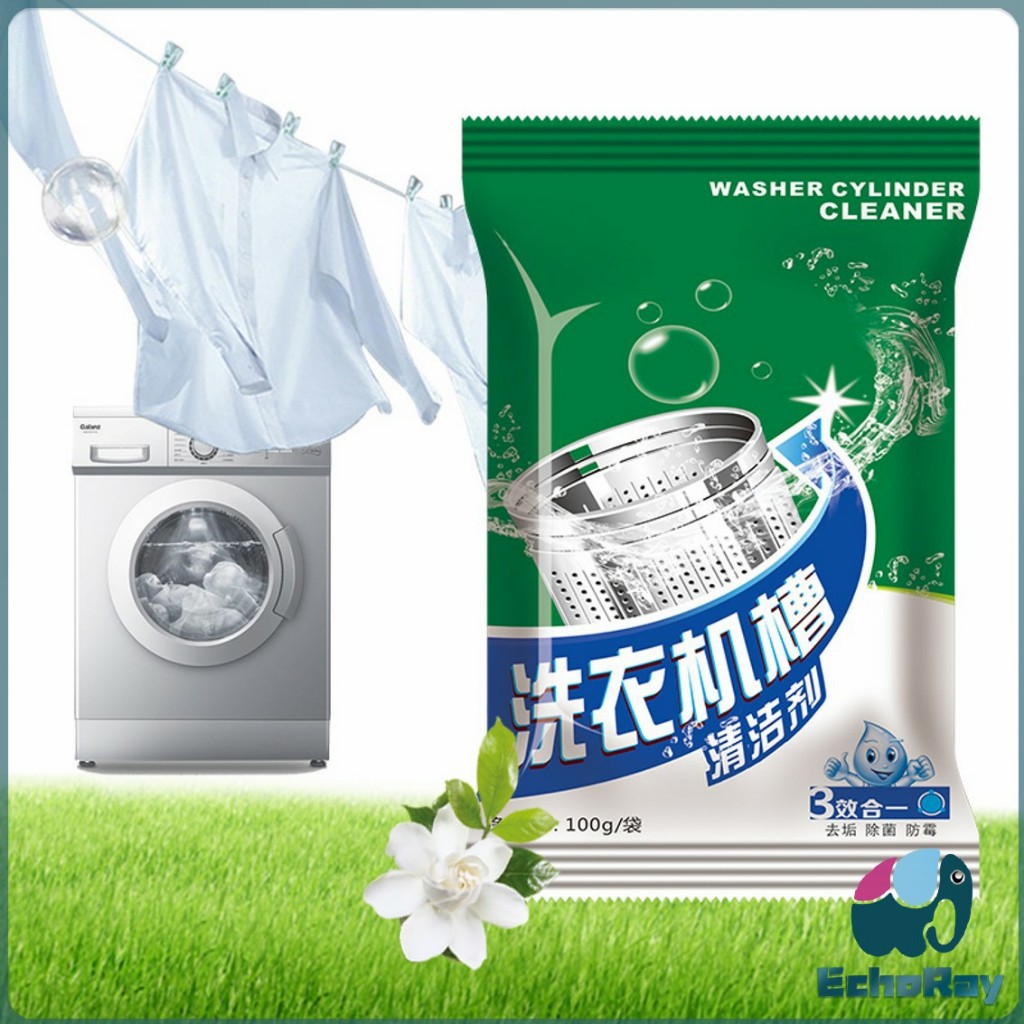 EchoRay ผงทำความสะอาดเครื่องซักผ้า ผงล้างเครื่องซักผ้า Washing Machine Cleaner Powder