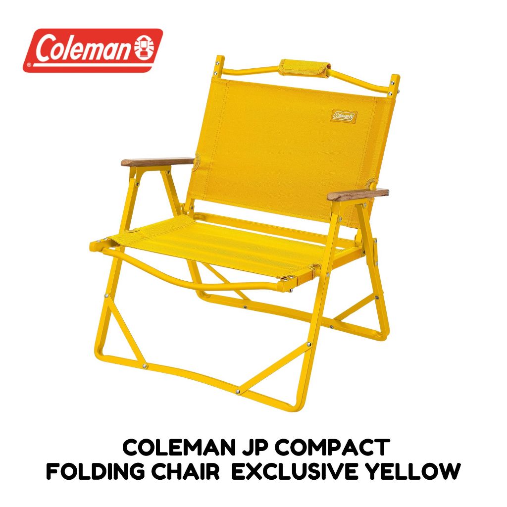 เก้าอี้ COLEMAN JP COMPACT FOLDING CHAIR สี Exclusive Yellow น้ำหนักเบา เก้าอี้พับโคลแมน พร้อมส่ง