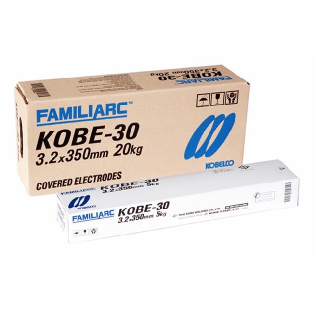 ลวดเชื่อมเหล็ก Kobe โกเบ ขาว ยกลัง ขนาด 2.6mm. 3.2mm. 4.0mm 20kg