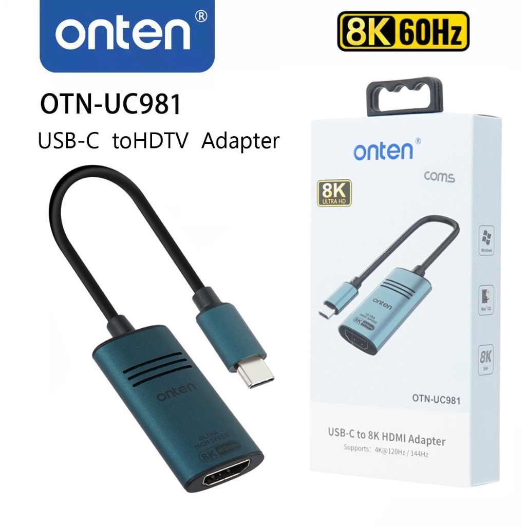 Onten UC981 USB-C to HDMI Adapter 8K