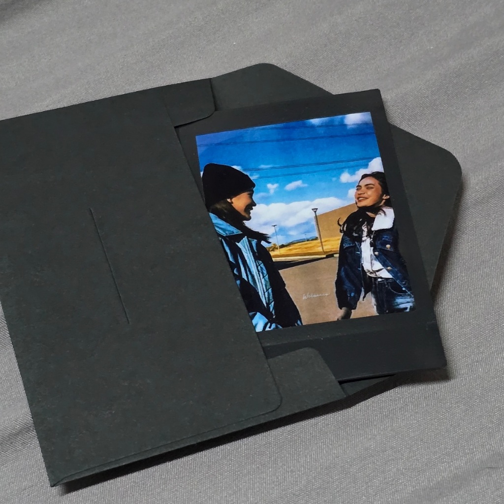 พร้อมส่ง ซองจดหมายกระดาษ ซองใส่การ์ด ขนาดใส่รูปโพลารอยด์ได้พอดี