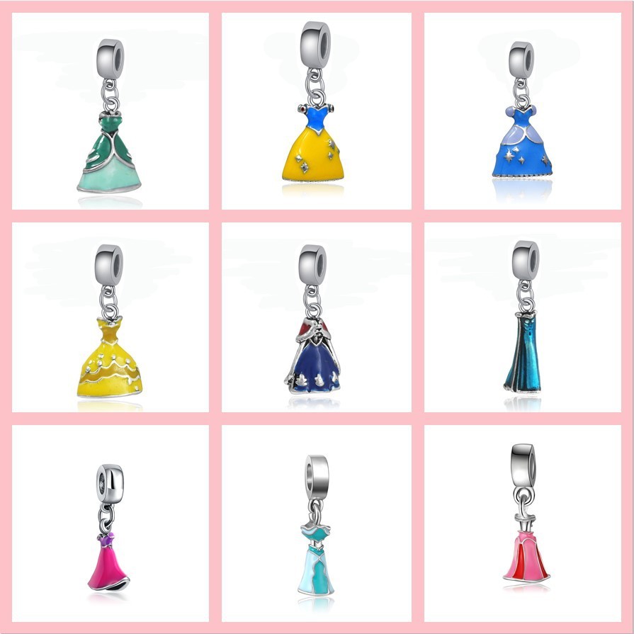 จี้กระโปรงเจ้าหญิงPandora จี้แพนโดร่า เจ้าหญิงดิสนีย์