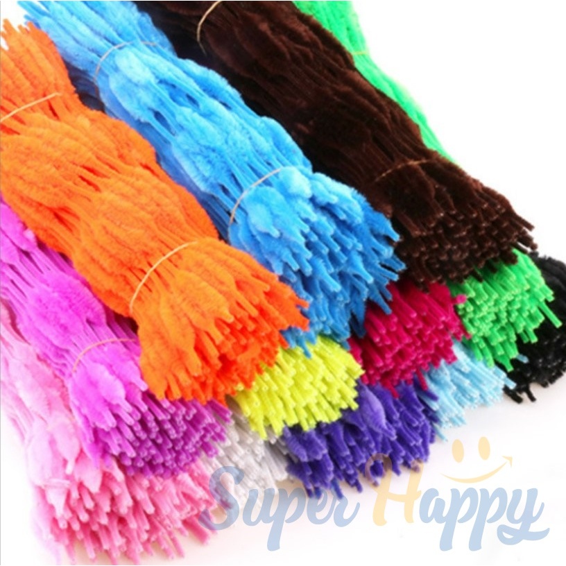 ลวดกำมะหยี่เส้นปล้องเส้นหยัก (Set50เส้น) ความยาว 30CM สำหรับทำงาน DIY หรืองานประดิษฐ์