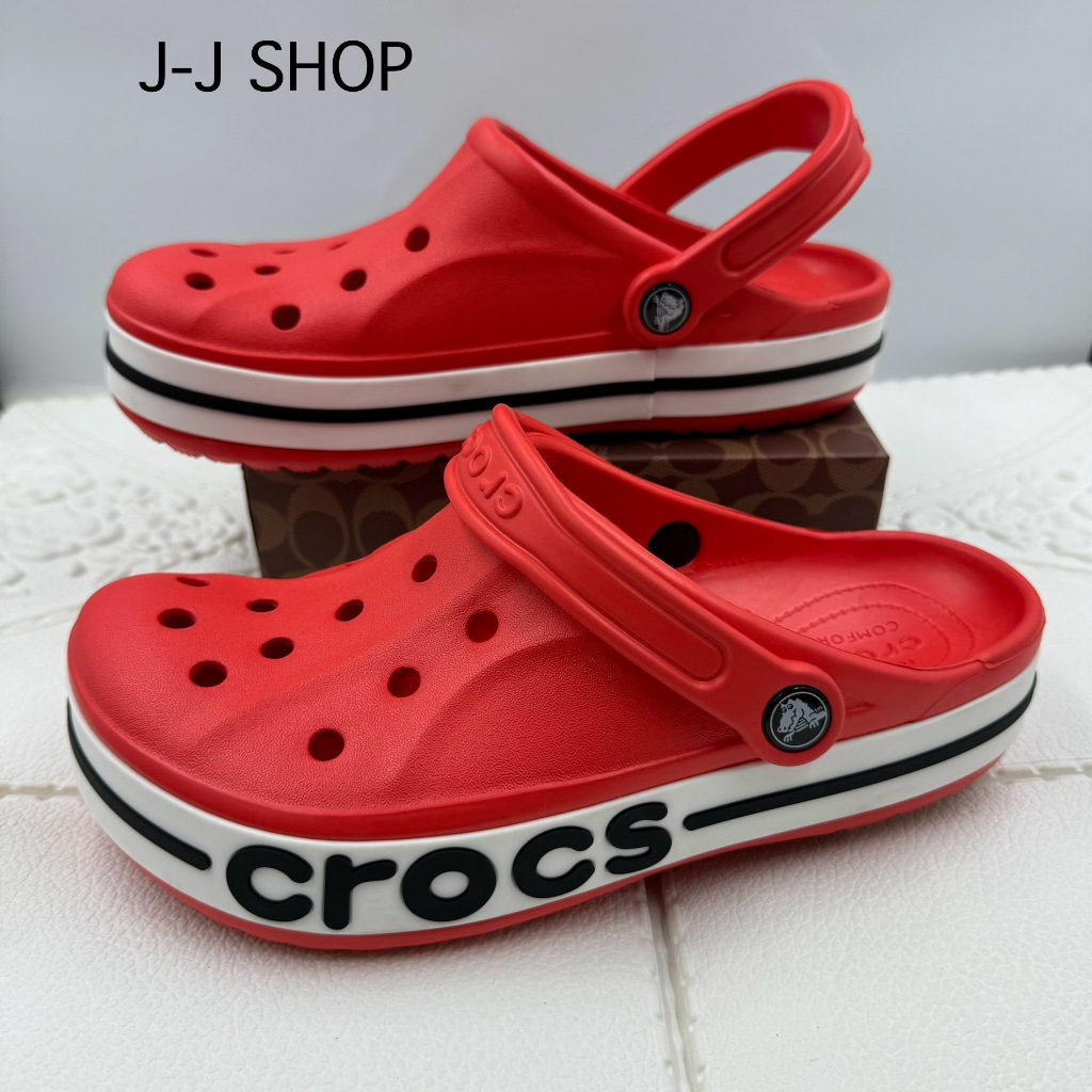 รองเท้า Crocs แบบสวมสำหรับผู้หญิงและผู้ชาย งานสวยราคาถูกผลิตจากยาง LiteRide ทำให้รองเท้านิ่มใส่สบายเท้านิ่มไม่เจ็บเท้า