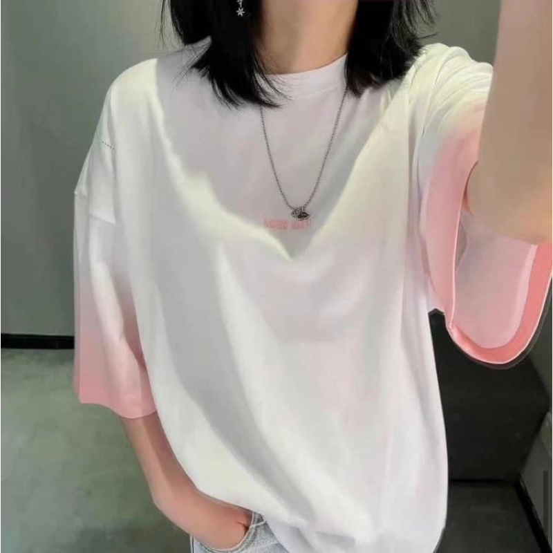 เสื้อยืด Team wang แขนชมพู