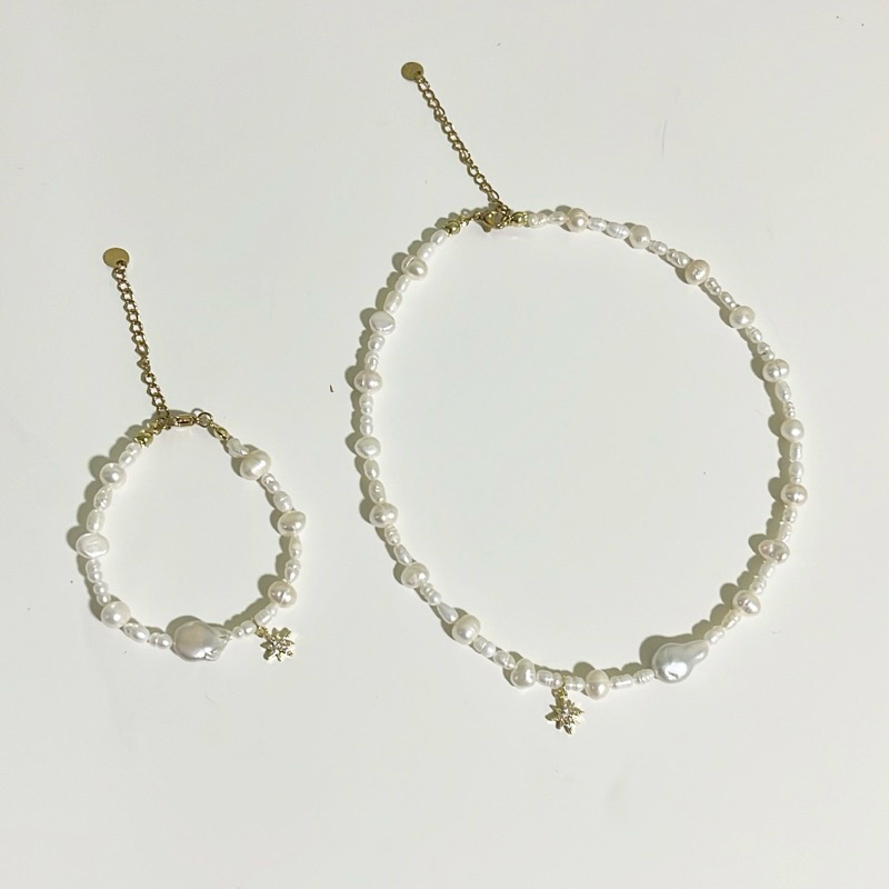 SMB - สร้อยคอไข่มุกแท้รุ่น Pella🤍🫖🍦✨