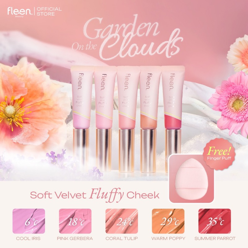 กดผ่านไลฟ์มีส่วนลด🧺(ปล่อยต่อ/มือ1) Fleen soft velvet fluffy blush