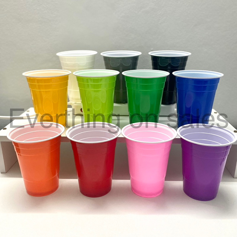 (10ใบ/แพ็ค) แก้วแดงปาร์ตี้ red cup party cup **มีหลายสี**