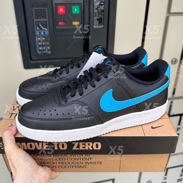 Nike ของแท้ 100% Court Vision LO NN สีดำฟ้า