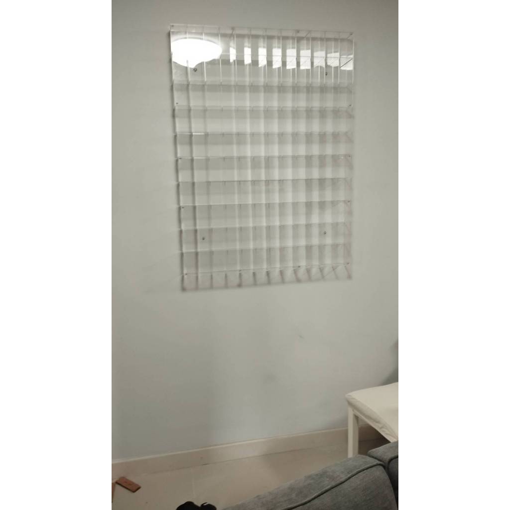 ตู้โชว์โมเดล ของสะสม 120ช่องบานแม่เหล็กป้องกันฝุ่น