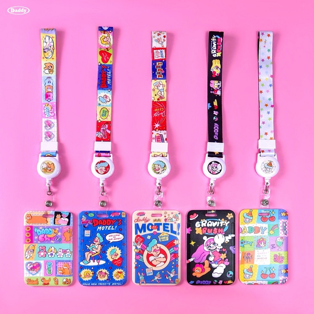 DADDY | Daddy Frame Card + Lanyard (สายสั้น) เฟรมการ์ดและสายคล้องแบบสั้น ลายใหม่ สุดน่ารัก