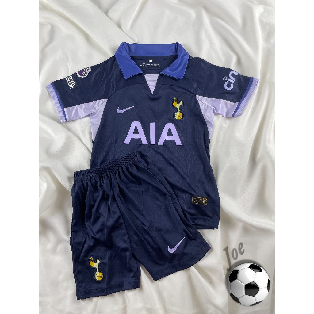 ชุดบอลเด็ก TOT (Black) เสื้อบอลและกางเกงบอลผู้ชาย ปี 2023-2024 ใหม่ล่าสุด