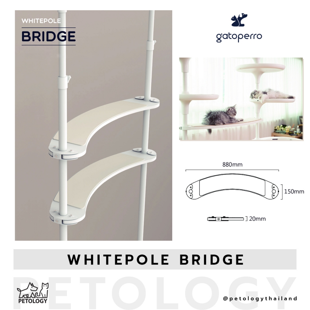 Petology อุปกรณ์เสริมสำหรับคอนโดแมว Gatoperro