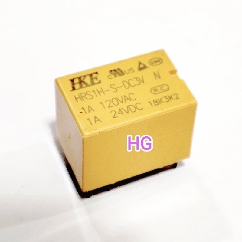 รถกระป๋อง รีเรย์ Relay HKE 3V 6ขา HRS1H-S-DC3V รีเรย์รถกระป๋อง ยี่ห้อHKE