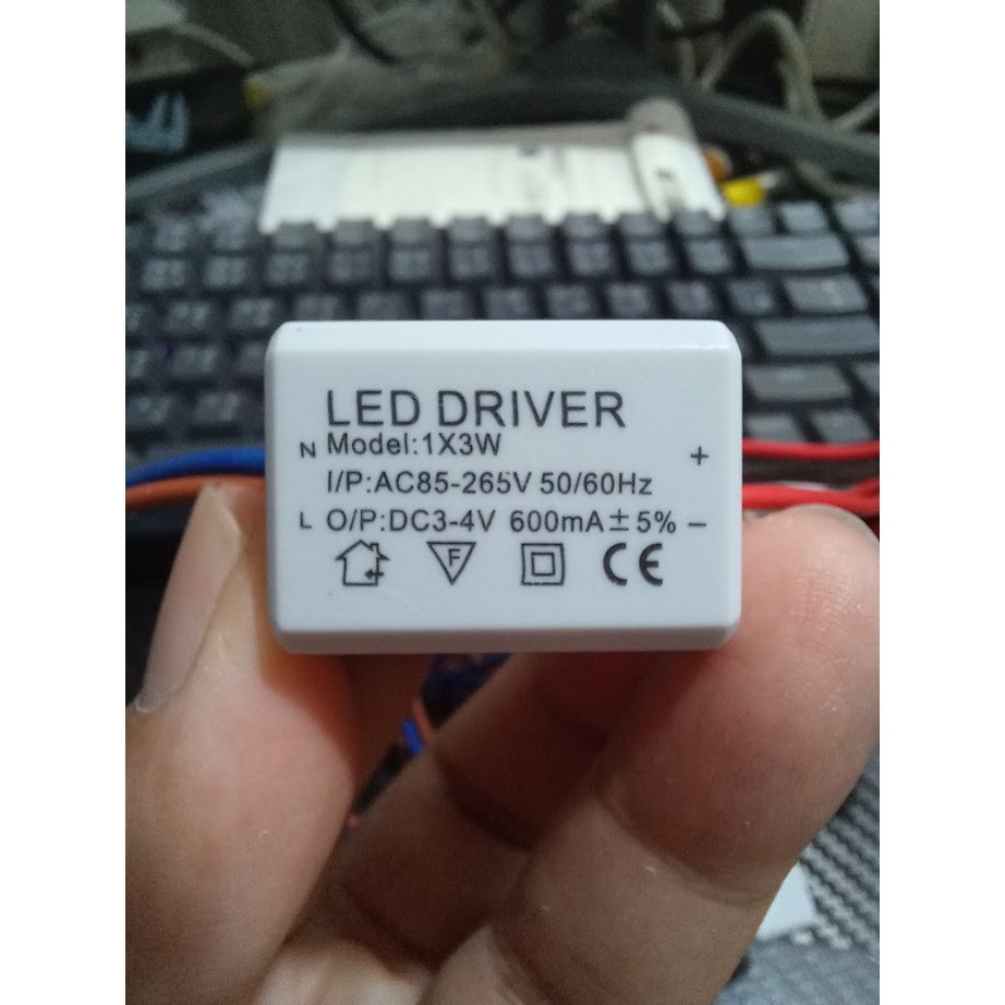 DRIVER ซ่อมโคมไฟ 3W 600mA 1 ดวง
