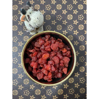 สตอเบอรี่อบแห้ง ไม่มีน้ำตาล น้ำหนัก 150 กรัม ((Keto)) #Driedstrawberries without No Sugar