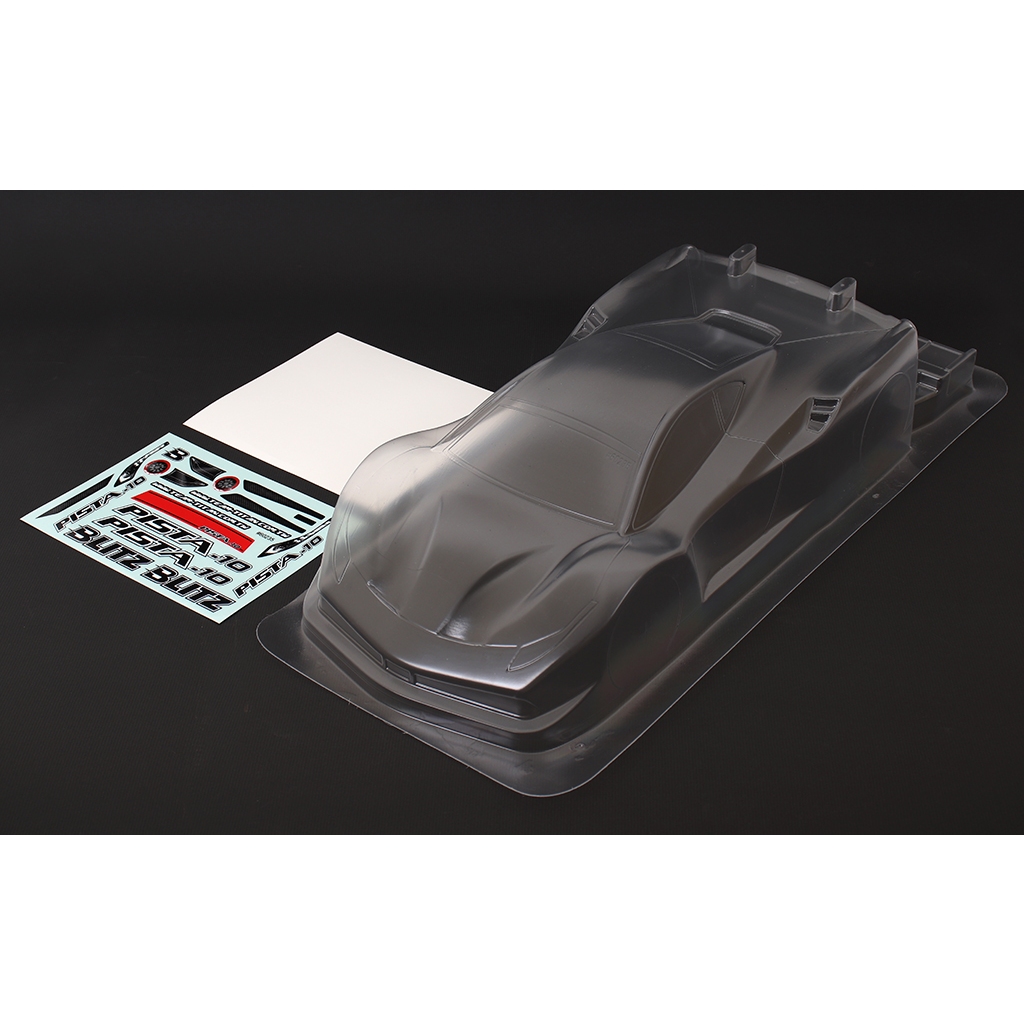 BLITZ PISTA-10 บอดี้สำหรับรถGT/รถทัวริ่งขับ4/ขับหน้า ขนาด1/10แบบใส หนา0.7มิล/หนา0.5