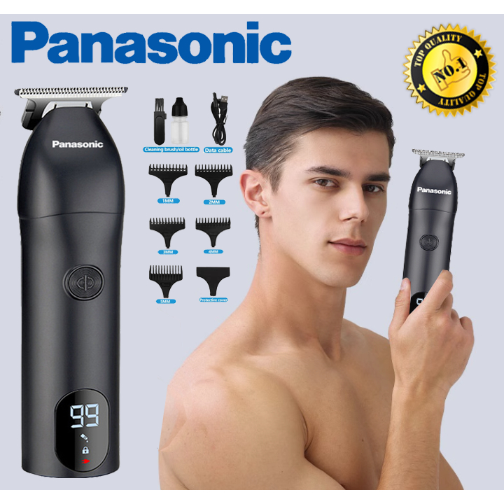 (รับประกัน 3 ปี）Panasonicปัตตาเลี่ยนตัดผมไฟฟ้า hair clipper LED แจกฟรี 9 รายการ LK-1922 หน้าจอแสดงผล เหมาะสำหรับทุกคน ปั