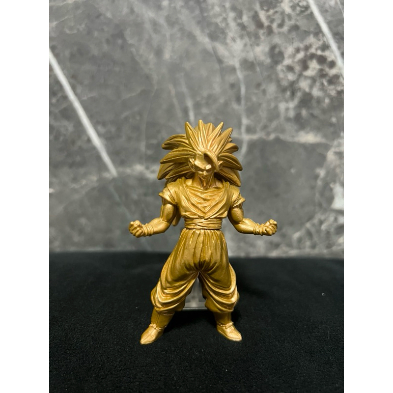 [ของแท้]💯 Bandai Dragonball Kai HG Gashapon P22 Mini Figure Goku SS3 Gold Super Saiyan 3